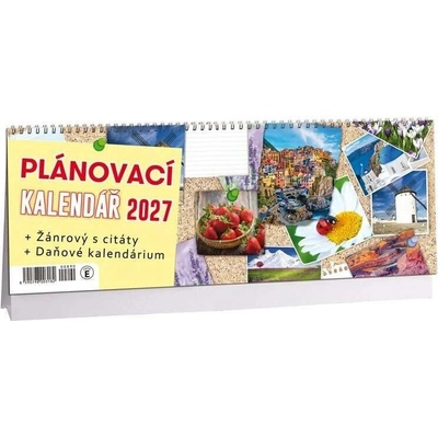 stolní Plánovací žánrový s citáty 34cm x 12cm, K890 2027