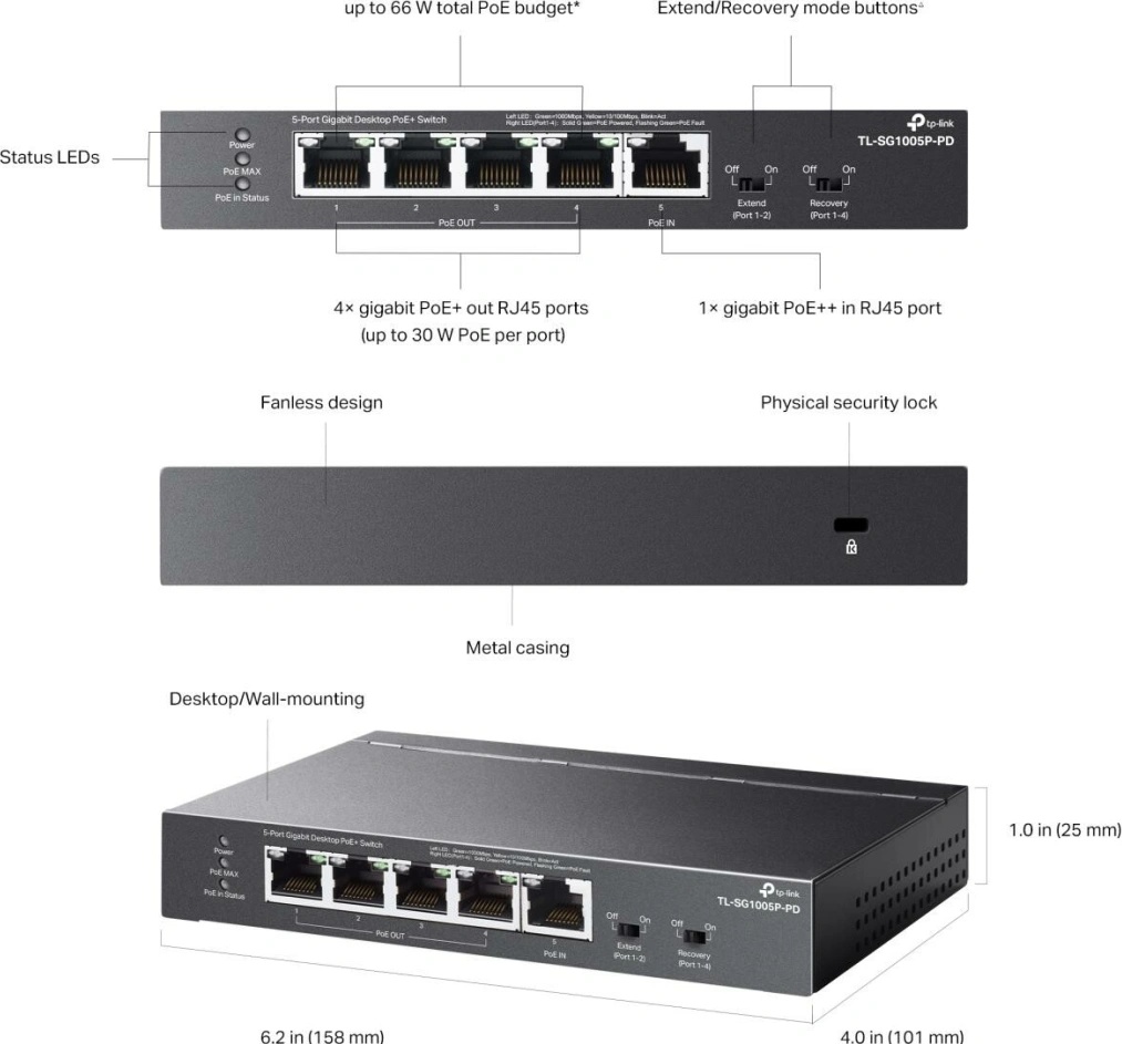 TP-Link TL-SG1005P-PD