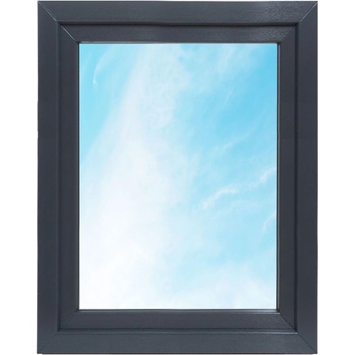 Solid Elements Premium Plastové okno OS 1, P, 80 × 100 cm, trojsklo, 6 komôr, pravé, antracit, biele, W2GDBCZTK2.0014