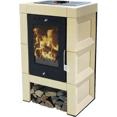 Domofire Modena II. keramika 7 kW bez externého prívodu vzduchu čierna
