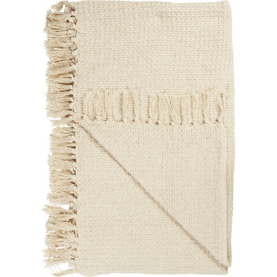IB LAURSEN přehoz na postel Bavlnený Cream Waffle Pattern 130 x 160 cm