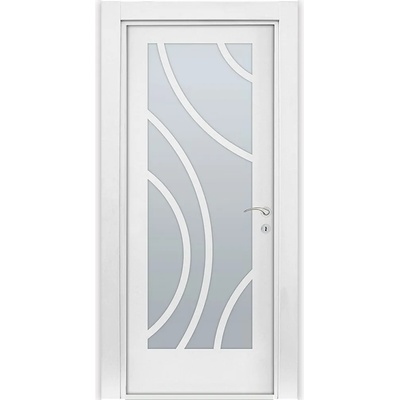 Uni Doors Интериорна врата Олимпия - остъклена - бял мат (цена без монтаж)