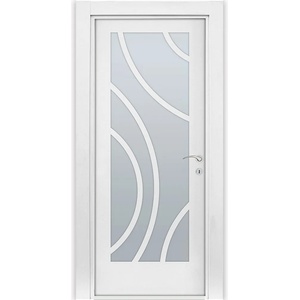 Uni Doors Интериорна врата Олимпия - остъклена - бял мат (цена без монтаж)