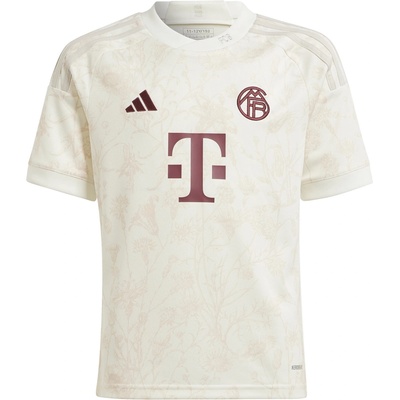 Adidas Юношеска футболна фланелка Adidas Bayern Munich Third Shirt 2023 2024 Juniors - Off White