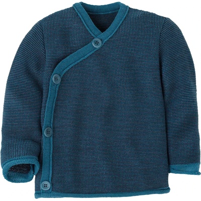disana Детско вълнено яке disana Kid's Mélange Jacket Merino jacket - Taubenblau / Indigo - размер 98/104 (EU) (703-2860-1814)