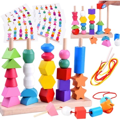 Joko vzdelávacia skladačka Kocky 25ks + šnúrky na navliekanie