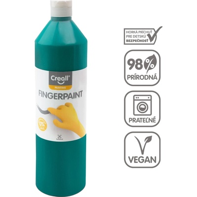 Creall prstová farba 750 ml zelená
