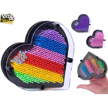 Toys&Trends Pin it! ve tvaru srdce 15cm 3D otisky 3barvy