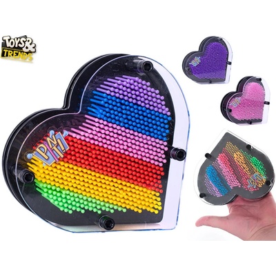 Toys&Trends Pin it! ve tvaru srdce 15cm 3D otisky 3barvy