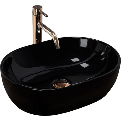 Rea Умивалник за плот Rea Amelia Black (REA-U7411)