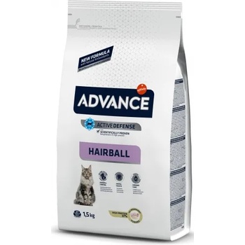 Affinity Advance Cat Hairball - високачествена храна за пораснали котки, срещу космените топки, за отглеждане в апартамент, контрол на теглото, Испания - 1, 5 кг