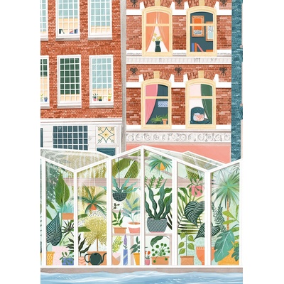 Pieces & Peace - Puzzle Amsterdam Flower Market 1000 - 1 000 piese