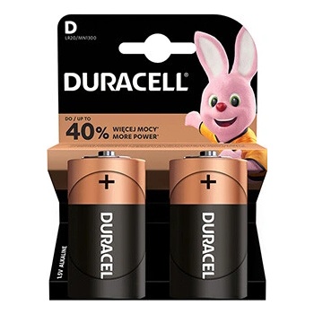 DURACELL Basic D 2 ks 42342