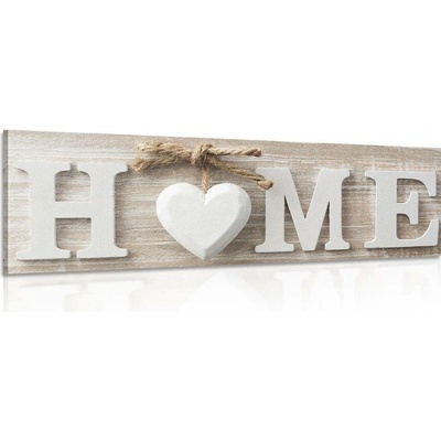 Obraz s nápisem Home ve vintage provedení - 90x30