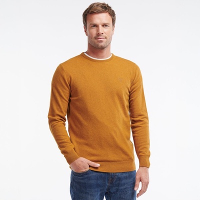 Barbour Essential Lambswool Crew Neck Sweatshirt Dark Copper