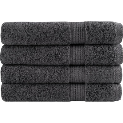 vidaXL Premium ručníky SOLUND 4 ks antracitové 100 x 200 cm