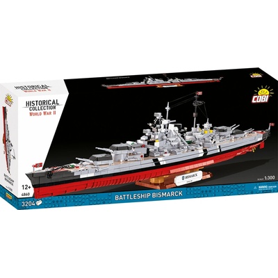 Cobi 4860 II WW Battleship Bismarck, 1:300, 3204 k