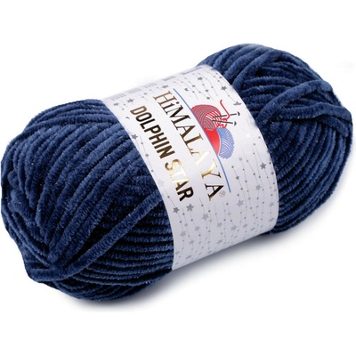 Stoklasa Pletací žinylková příze s lurexovým vláknem Dolphin Star 100 g Balení: 1 ks, Varianta: 16 (92121) modrá tmavá 16 (92121) modrá tmavá