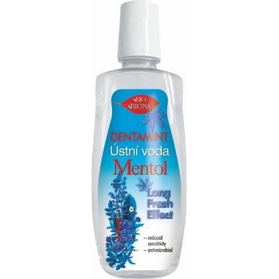Bione Cosmetics Dentamint Menthol Long Fresh Effect modrá 500 ml
