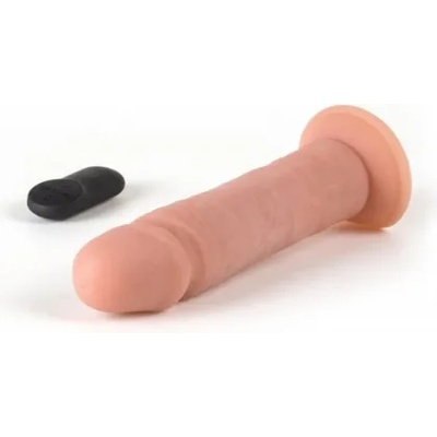 Virgite Гъвкаво презаредимо вибриращо дилдо от течен силикон с дистанционно Virgite R1
