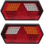  Комплект led ЛЕД Диодни Стопове, Неон, Динамичен Мигач, 6 Функции, 12/24v