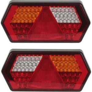  Комплект led ЛЕД Диодни Стопове, Неон, Динамичен Мигач, 6 Функции, 12/24v