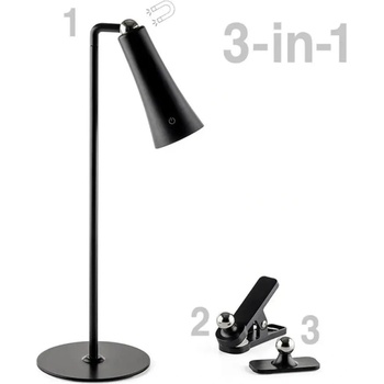 OMNIA Led НАСТОЛНА ЛАМПА 3w 4000k МАГНИТНА ЧЕРНА omnia flexy (3800139241988)