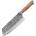 HARAHU Дамаски кухненски нож ZA-37482 - Cleaver / Кафяв KP37482