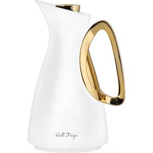 Vialli Design Термос в бял и златист цвят 1 l Alessia - Vialli Design (5901638731043)