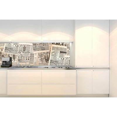 DIMEX KI-180-222 Fototapeta do kuchyne Novinové plátky, rozmery 180 x 60 cm