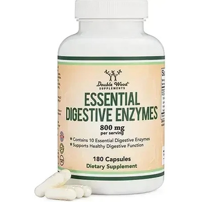 Double Wood Supplements Essential digestive enzymes - Храносмилателни ензими, 180 капсули Double Wood (XDFVB1 DW)