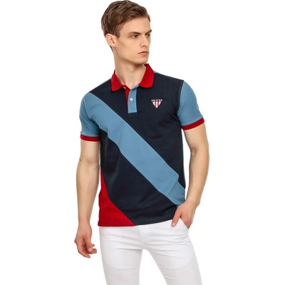 Grand Polo Club Gpc polo Мъжка тениска - Зелена/Синя 21156884 (263588_Многоцветен)