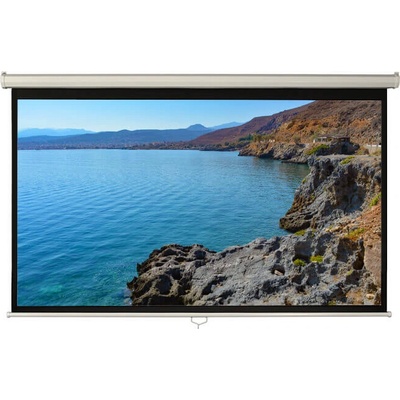 Blackmount Ръчен прожекционен екран, за стена/таван, 300 x 169 см, Blackmount, Формат 16: 9 (16/9MN300-BM-ECRPER)