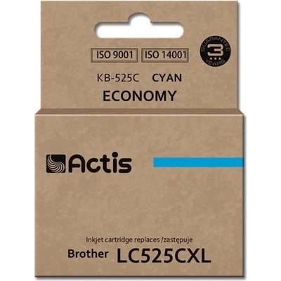 Compatible KB-525C ink (replacement for Brother LC-525C; Standard; 15 ml; cyan) (KB-525C)