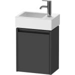Duravit Ketho. 2 - Шкафче за умивалник 44x36x24 см, 1 врата, панти отдясно, графит матов K25071R49490000 (K25071R49490000)