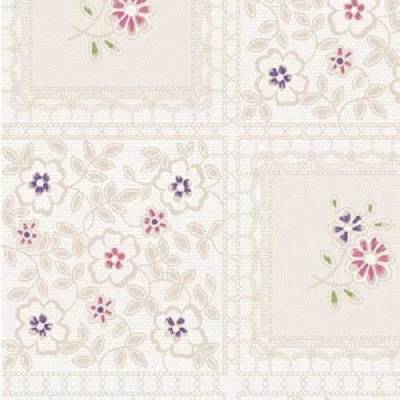 Obrus PVC 3581421, metráž, 20 m x 140 cm, čipkový vzor s výšivkou, IMPOL TRADE