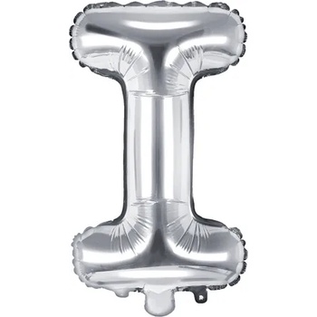 Image 1 of PartyDeco Балон от фолио Mini - Буква I 35см сребърен