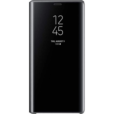 Samsung Clear View Stand Cover EF-ZN960CB - оригинален кейс с поставка, през който виждате информация от дисплея за Samsung Galaxy Note 9 (черен)