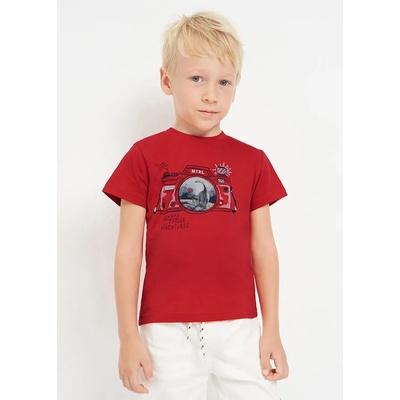 MAYORAL Тениска с къс ръкав с лентикулярен принт за момче Майорал в червено