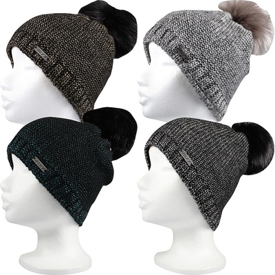 VoXX dámská čepice Talisman vzor B šedá/stříbrná