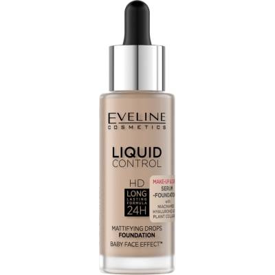 Eveline Cosmetics Liquid Control tekutý make-up s pipetou 025 Light Rose 32 ml