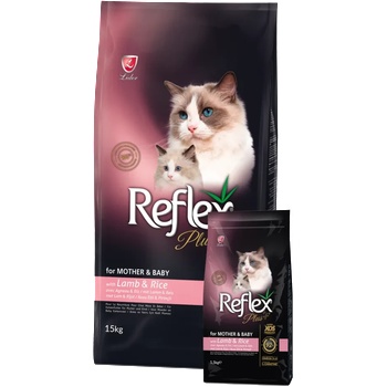 Lider Pet Food Mother & Baby Cat/Kitten Food with Lamb - Пълноценна храна за подрастващи котки и майки кърмачки с агнешко месо и ориз 15 кг