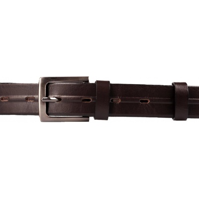 Penny Belts pánský úzký kožený pásek 30-14-40 tmavě hnědý