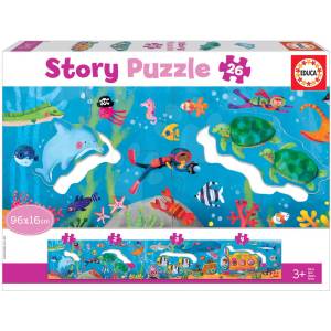 Educa - Puzzle Story Underwater World - 1 - 39 piese