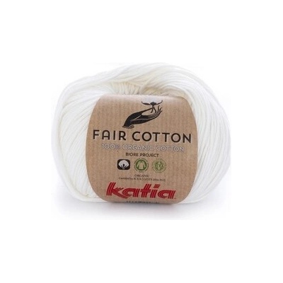 FAIR COTTON Katia Farby FAIR COTTON: 03 ecru biela
