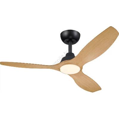 Philips Philips-LED димируем таванен вентилатор OLAS LED/24W/230V с диаметър 132 см черен/кафяв + дистанционно управление (P7328)