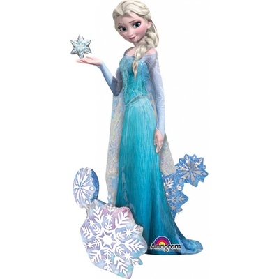 Amscan Frozen Elsa chodící balónek 88 cm x 144 cm modrý