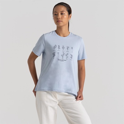 Craghoppers Тениска Craghoppers Women's Crag Malibo Short-Sleeve Performance T-Shirt - AtmnMist Blm