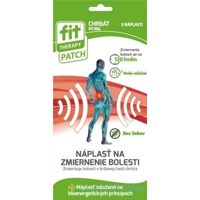 D.Fenstec s.r.l. FIT THERAPY Patch CHRBÁT náplasť 3 ks
