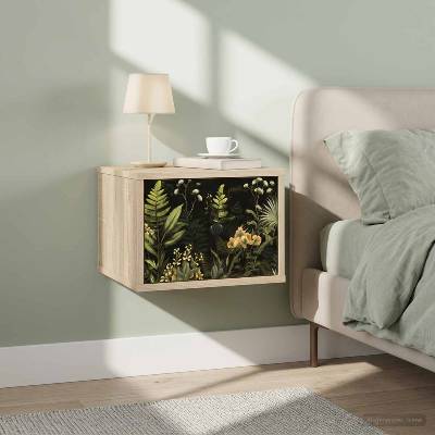 vidaXL Стенен шкаф за нощно шкафче RHENEN Дъб сонома 36 x 33 x 25 см (8007429)